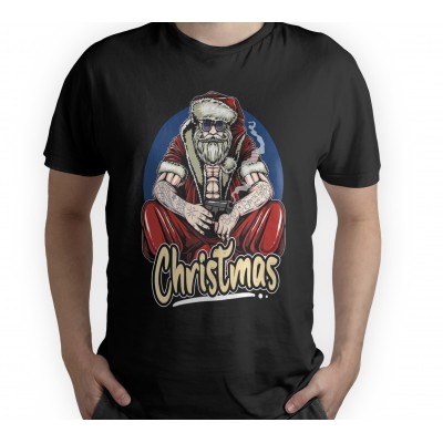 Kalėdiniai marškinėliai Santa Gangster