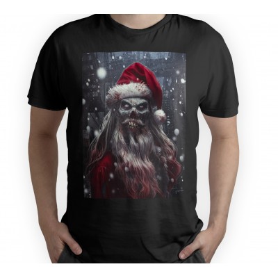 Kalėdiniai marškinėliai Horror Scary Santa